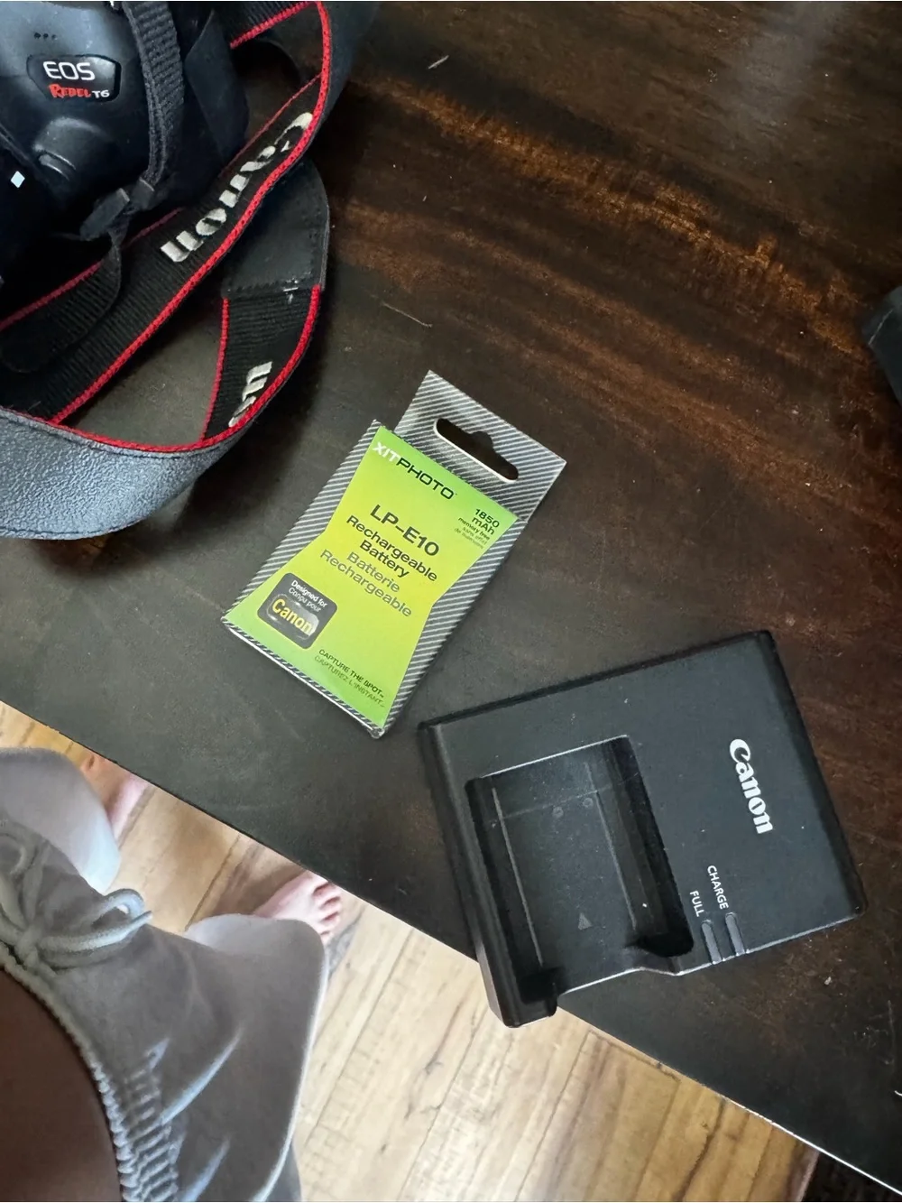 Canon Black DSLR with 18-55mm Zoom Lens